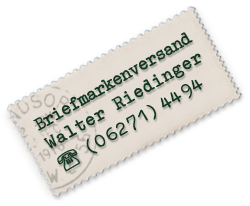 Logo Design  on Briefmarkenversand Riedinger   Briefmarken   Ersttagsbriefe